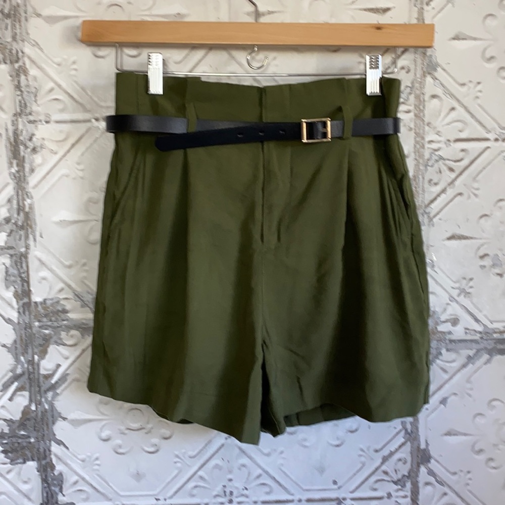 a new day Olive Green High Waist Shorts